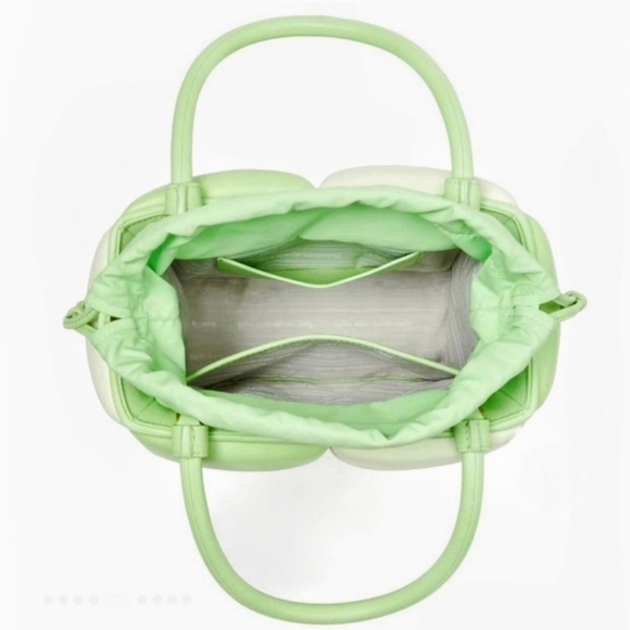 💚🔹️ Kate Spade🔹️ Boxxy Colorblocked Tote In Serene Green - Picture 6 of 10